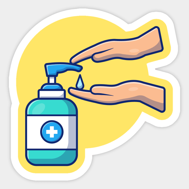 Washing hand cartoon 10 Sticker by Catalyst Labs